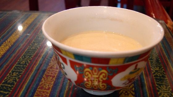 Yak Butter Tea at Tibetan Teahouse