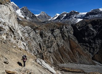 Trek to Thorung La pass at Annapurna Circuit trek