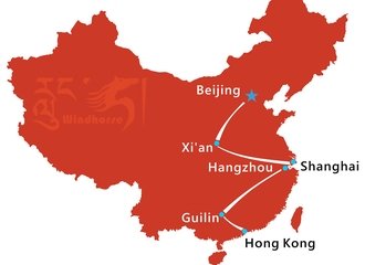 Beijing Shanghai Hongkong Tour Route