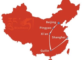 China Discovery Tour Route