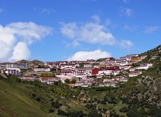 Panoramic View of Ganden Monastery