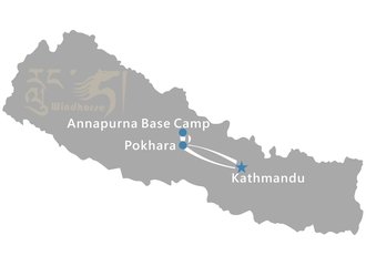 Nepal Annapurna Base Camp Trekking Tour Route