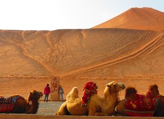 The Flaming Mountains in Turpan on a Silk Road Adventure Tour