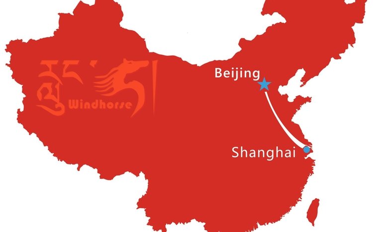 Beijing Shanghai Tour Map