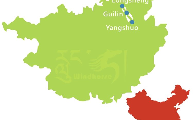 Guilin Longshen Tour Route