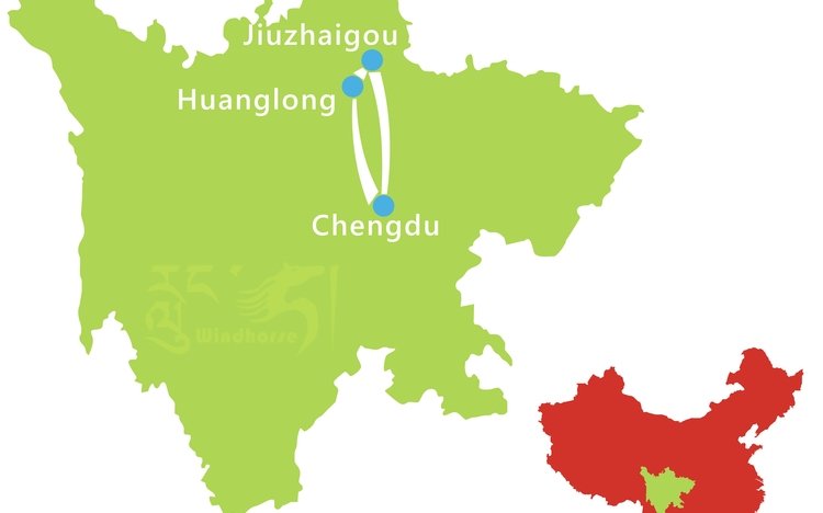 Jiuzhaigou Photography Tour Route