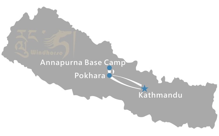 Nepal Annapurna Base Camp Trekking Tour Route