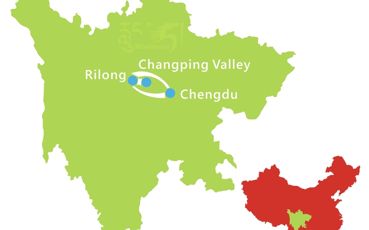 Siguniang Trekking Tour Route