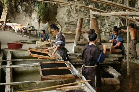 Traditional paper making in Shiqiao