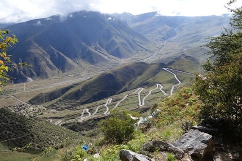 Winding Road up to Ganden Monastery