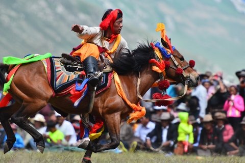 Tour the Tibetan Yushu Horse Racing Festival