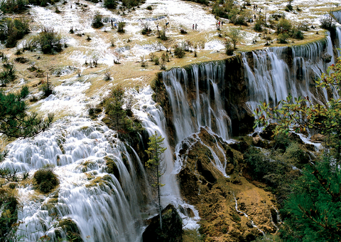 Beautiful scenery Jiuzhaigou National Park 