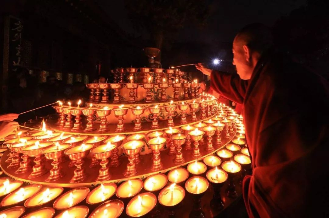 Lotus Lantern Festival at Ganden Monastery