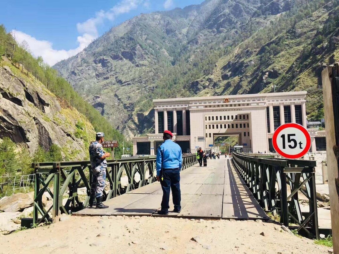 Bridge to Gyirong fron Nepal