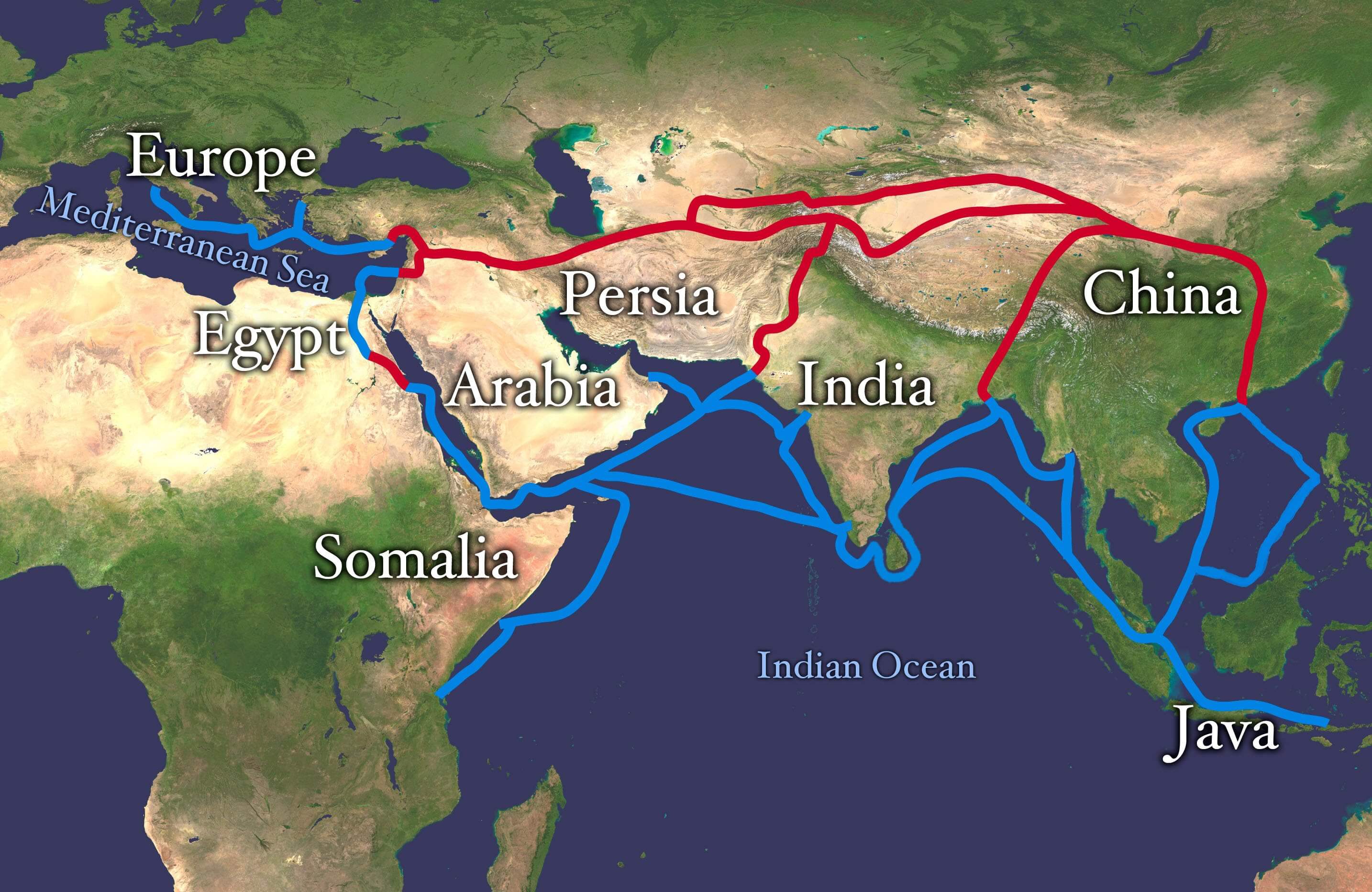 Silk Road Routes Map