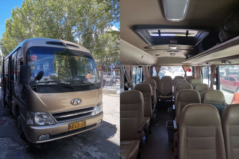 17-seats Hyundai minibus Tibet