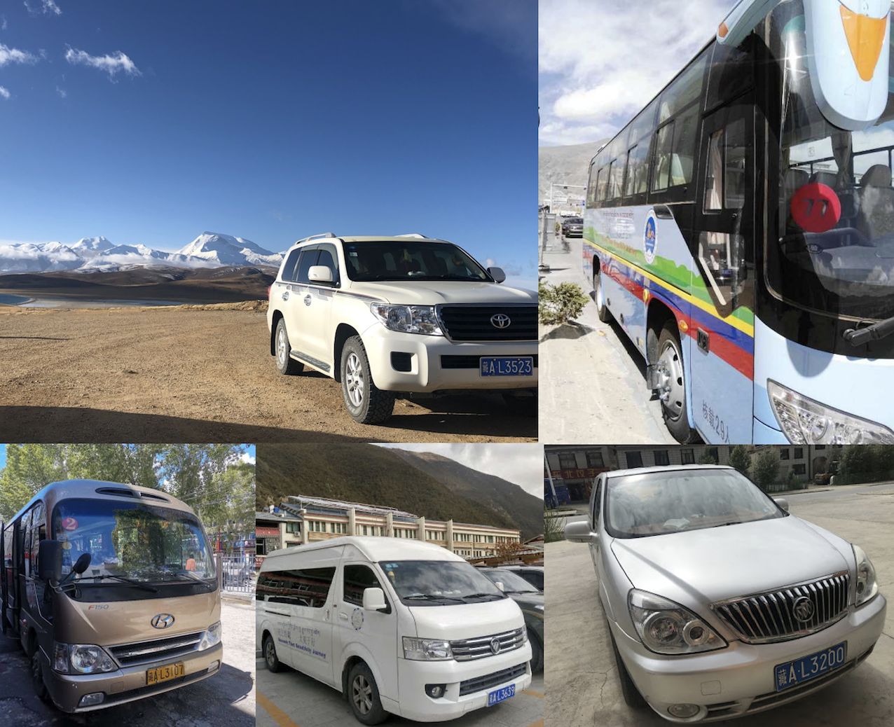 Vehicles we are using for your Tibet tour