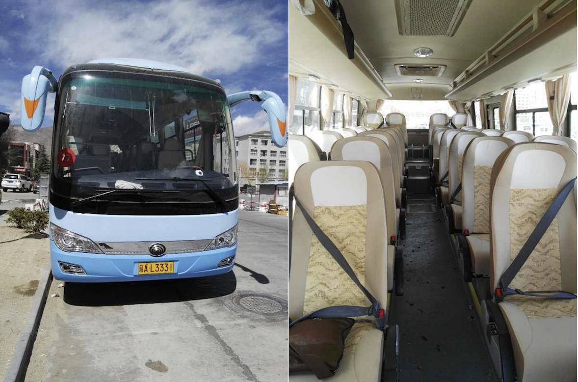 29-seats Yutong tourist coach Tibet