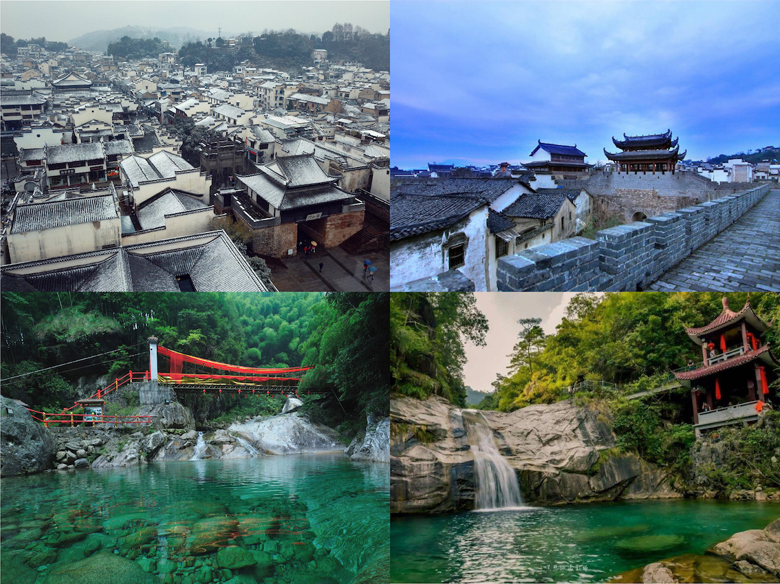 Huizhou Anceint City and Huangshan Feicui Valley