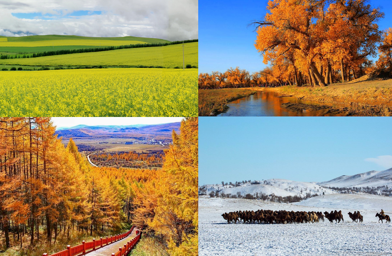 Inner Mongolia seasonal scenery