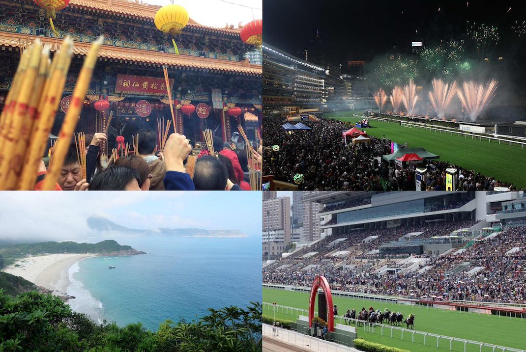 Hong Kong attractions: Temple fair, Tai Long Wan beach, Happy Valley Racecourse
