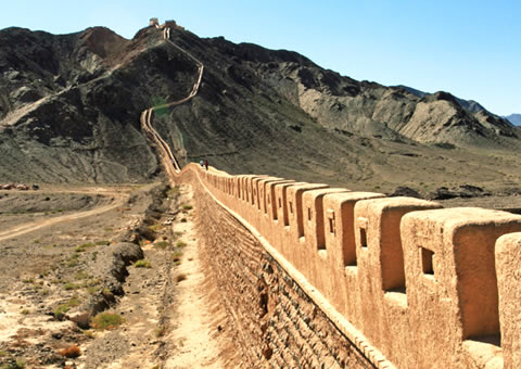Jiayuguan Great Wall On Silk Road Windhorsetour China Tibet Travel Tour Guide Service