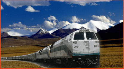 Traveling to Tibet by train