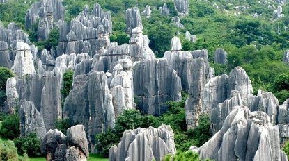 Visiting Stone forest in China