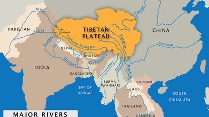 Map of Tibet Rivers