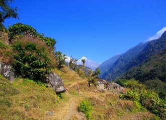 Villages along Annapurna trek trail