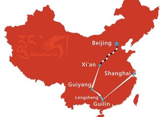 China Minority Tour Route