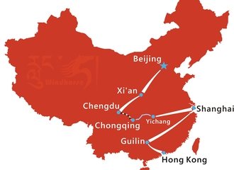 Classic China Tour Route