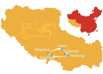 Classic Tibet Tour Route