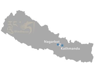Kathmandu to Nagarkot Tour Route