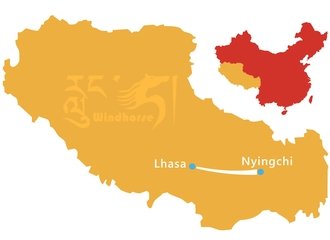 Lhasa Nyingchi Tour Route
