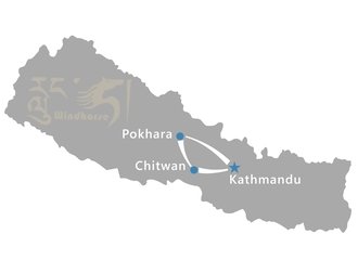 Nepal Kathmandu Tour Route