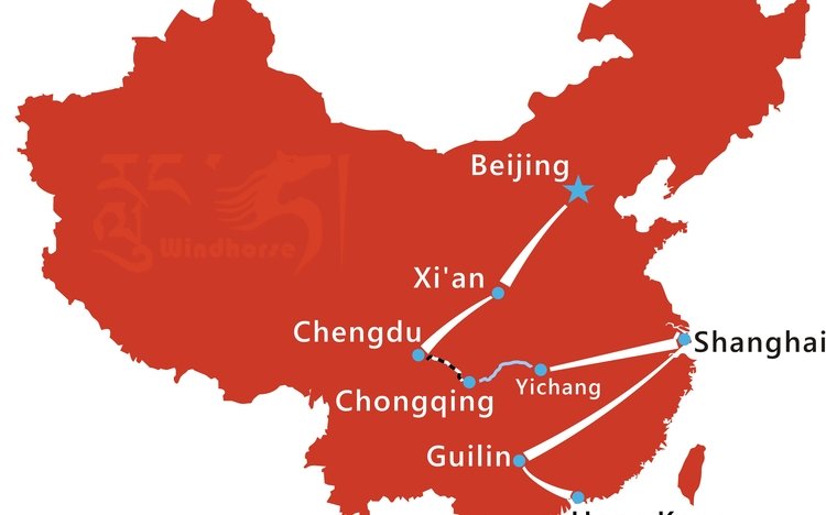 Classic China Tour Route