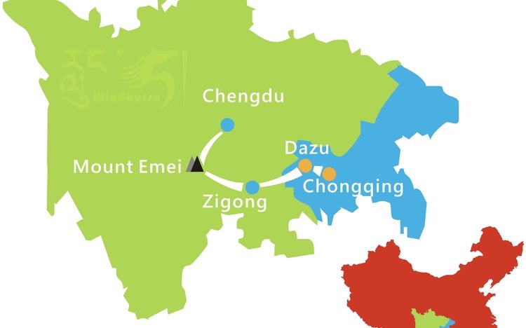 Classic Sichuan Tour Route