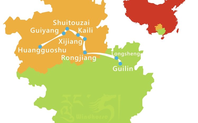 Guizhou Guilin Minority Tour Route