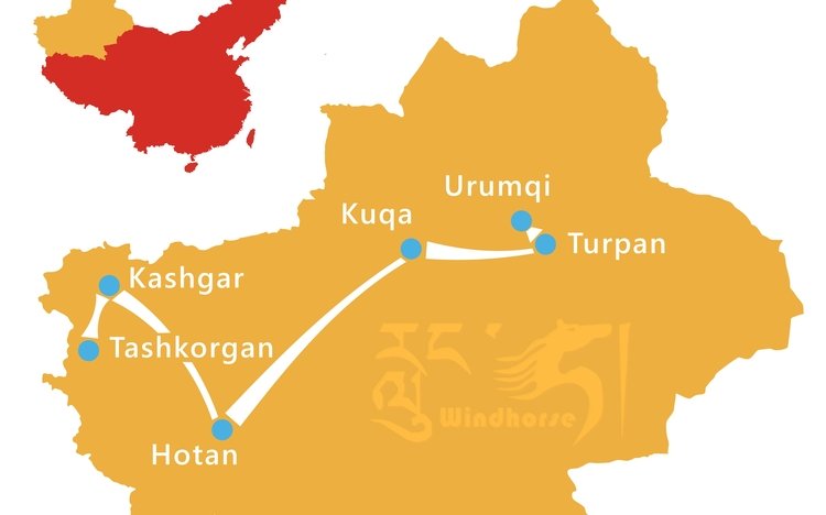 Silk Road Adventure Tour Route