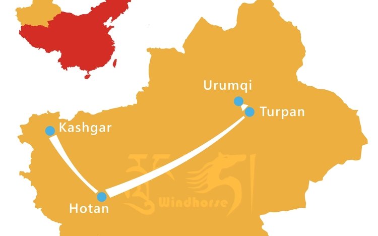 Xinjiang Silk Road Tour Route