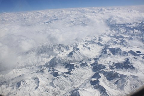 Flight to Lhasa view