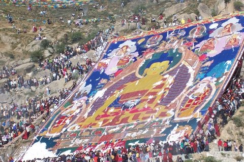 Shoton festival Tibet