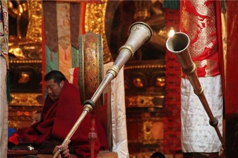 Lama in Dzongsar Monastery