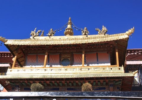 Solemn Jokhang Temple of Lhasa, Tibet