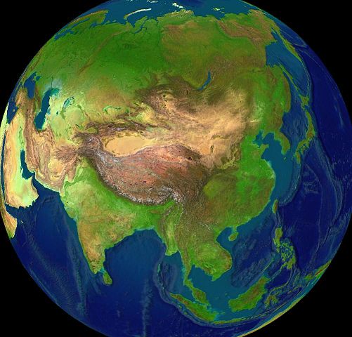 Tibet seen from space - NASA