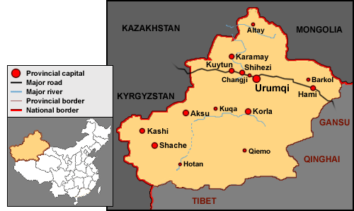 Xinjiang Map