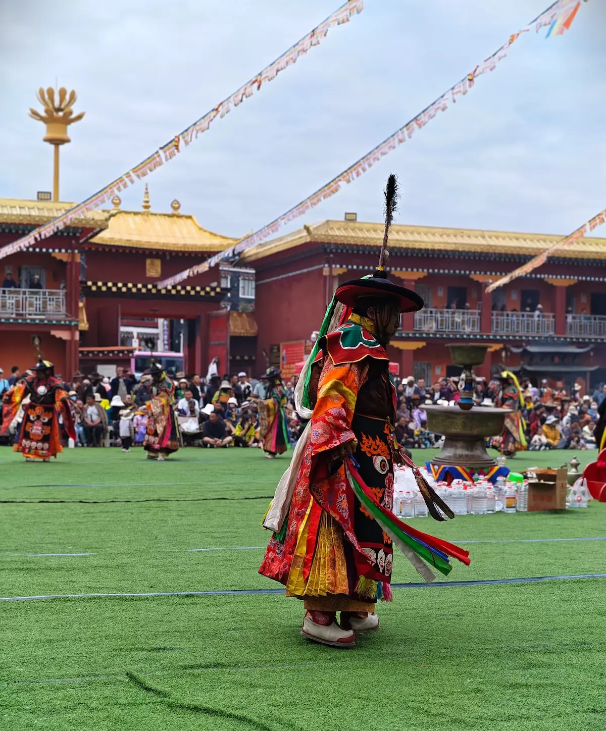 monks cham dances at Tagong monastery