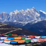 Mount Namcha Barwa from Sejila Mountain Pass