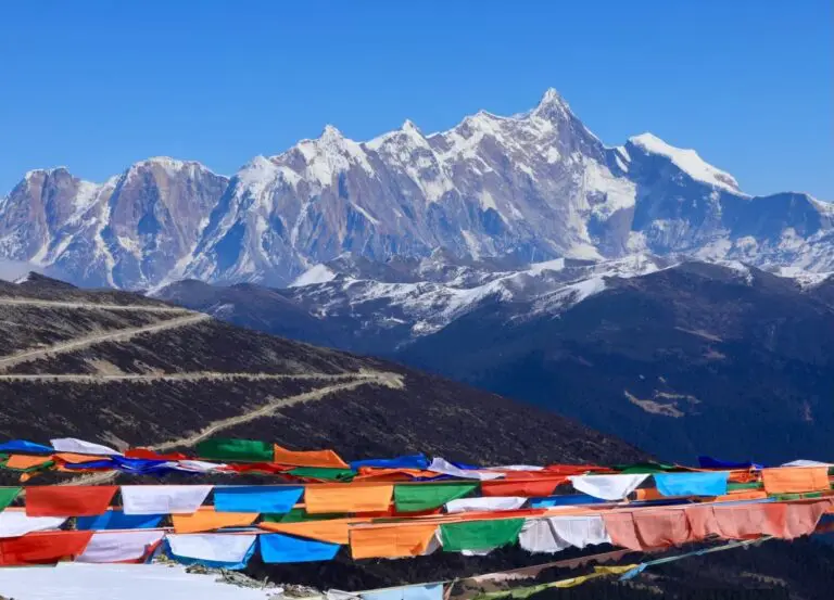 Mount Namcha Barwa from Sejila Mountain Pass